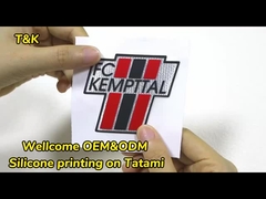 Tatami ısı transferi logosu üzerine özel silikon baskı özelleştirilebilir 3D silikon tatami ısı transferi l