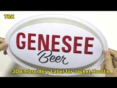 Kıyafet Aksesuarları 3D nakış yamaları Sıcak Baskı Etiketleri