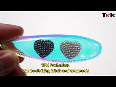 Demir On Giyim yama Kabartmalı TPU Rozeti ısı transferi giyim etiketleri