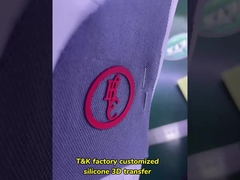 Giyim Marka Etiketleri İçin Mikrofiber Baskılı Yükseltilmiş Silikon Logo Yaması