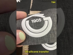 Yüksek Kaliteli Özel Silikon Yamalar Baskı 3D Kabartmalı Silikon Baskı Logo Isı Transfer Etiketi