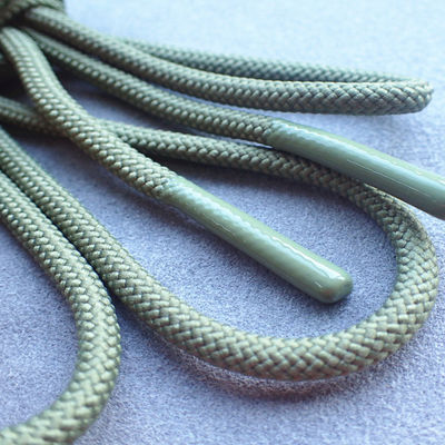 Fashion Polyester 4.5mm Thick Drawstring Cord With Silicone Tips