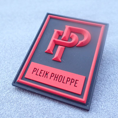 Hard PVC Sew On Embossed Rubber Clothing Labels