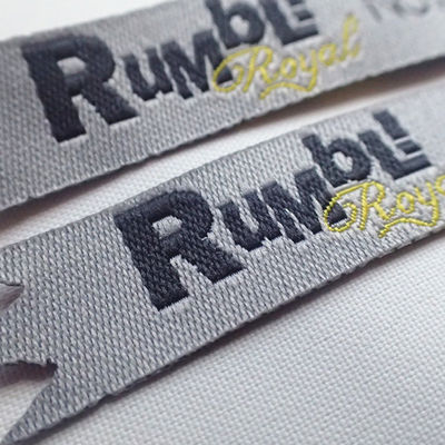 Sew On Hot Cut CMYK Screen Printing Clothing Labels