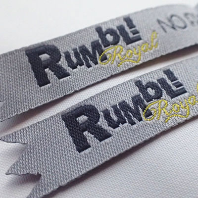 Sew On Hot Cut CMYK Screen Printing Clothing Labels