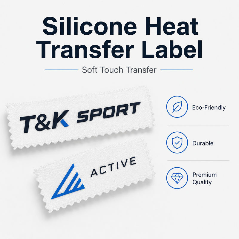 Factory Customized Hot Sale 3D Glossy Silicone Heat Transfer Sticker High Quality 3D Effect Heat Transfer Logo for Garment