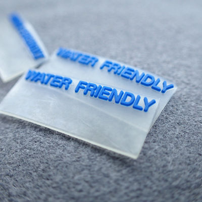 Şeffaf 3D Logo PVC Kişiselleştirilmiş Giyim Etiketleri