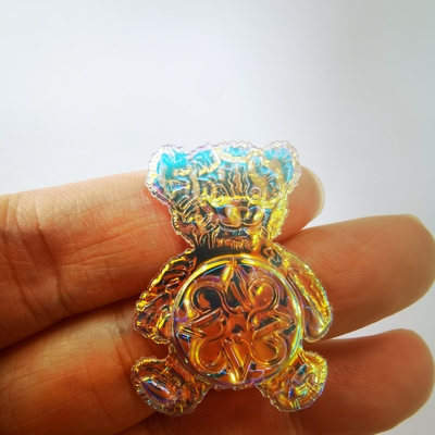 Özel Moda Sihirli Renkli 3D TPU Yama Yıkanabilir Ceket Rozeti