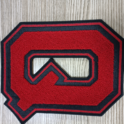 Renkli İşlemeli Kumaş Yama Büyük Desen Logo Havlu Chenier